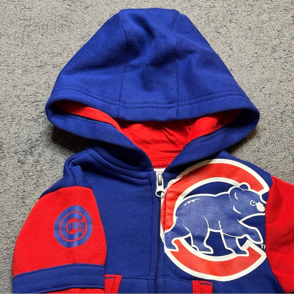 Chicago Cubs MLB Baseball Royal Fleece Sweater Hoodie 12 Months Full Zip Cubbies